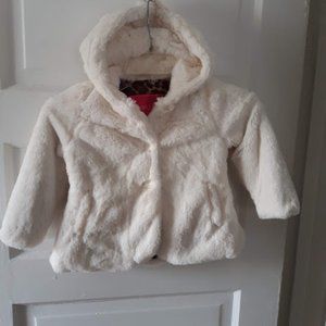 Cream /Off White Faux Fur Coat